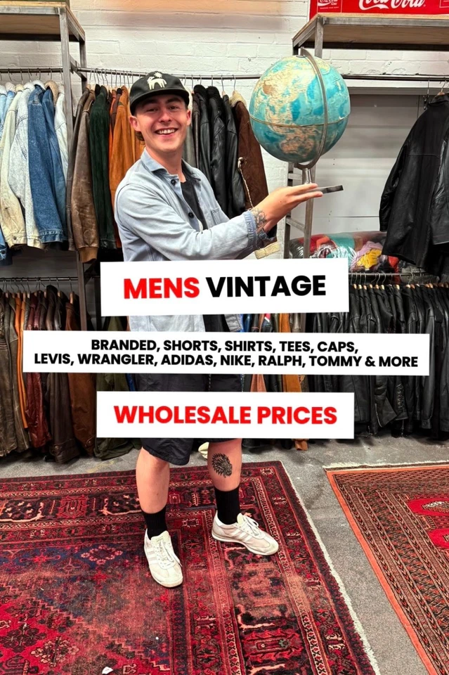 MENS BRANDED VINTAGE 💥 FRESH DELIVERY - WHOLESALE PRICES 💸