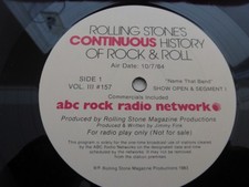 1984 ROLLING STONES MAGAZINE RADIO SHOW 157  ...