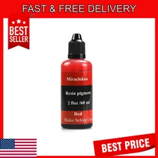 Red Epoxy Resin Color Dye Colorant Liquid Epoxy Resin Pigment,60ml,Translucent