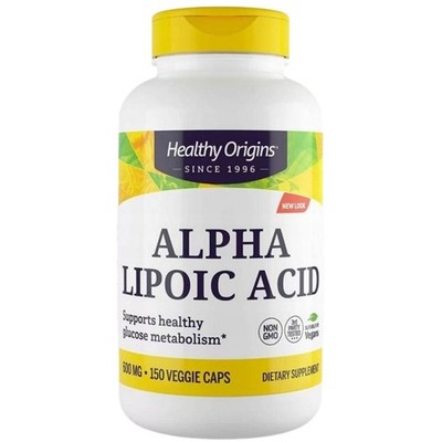 Healthy Origins Alpha Lipoic Acid (ALA) 600 mg, 150 Kapseln