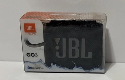 JBL GO3 Portable Waterproof Wireless Speaker - Black