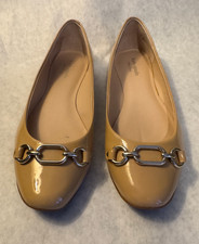 Kate Spade New York Beige/Nude Patent Leather Pauly Ballet Flats, size 9M