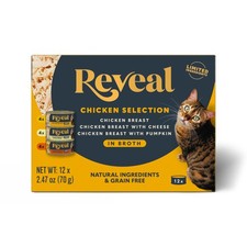 Reveal Natural Wet Canned Cat Food, 3-Flavor Variety Pack, Limited Ingredient...