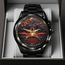 Stranger Things Black Stainless Steel Watch –  820