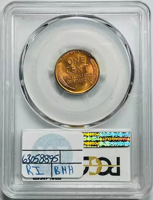 1952 S Small Cents Lincoln Wheat Penny PCGS MS-66+ Plus RD Red Omaha Bank Hoard - Image 2 of 2