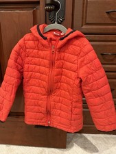 Gap Boys Hot Red Puffer Jacket XS 5T Regular Zip Long Sleeve