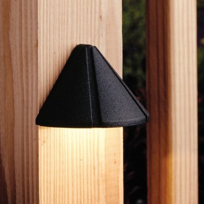 Kichler 15065BKT Six Groove 4'' 12V Deck & Step Light - In Textured Black