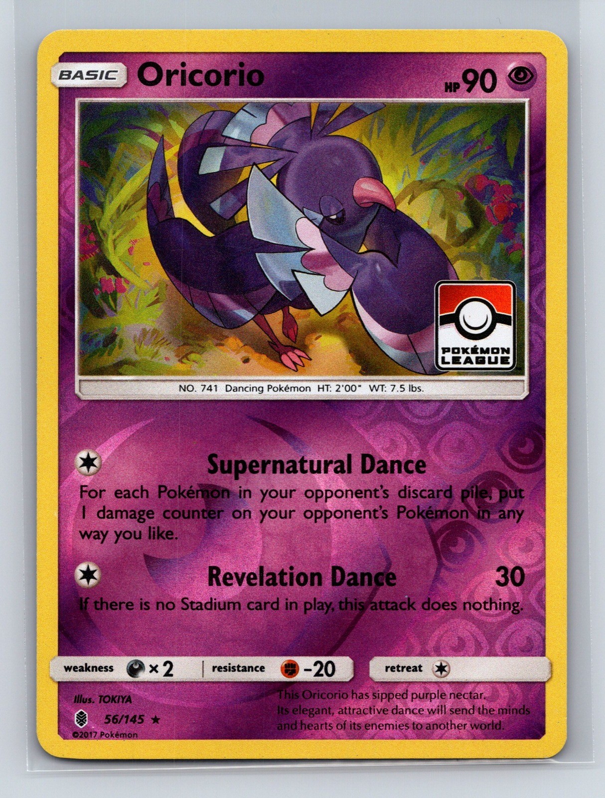 Oricorio - 56/145 (Pokemon League) 056/145 Reverse Holo MP