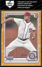 2020 Bowman Draft Mitchell Parker BD-176 1st Gold Paper /50 Washington Nationals