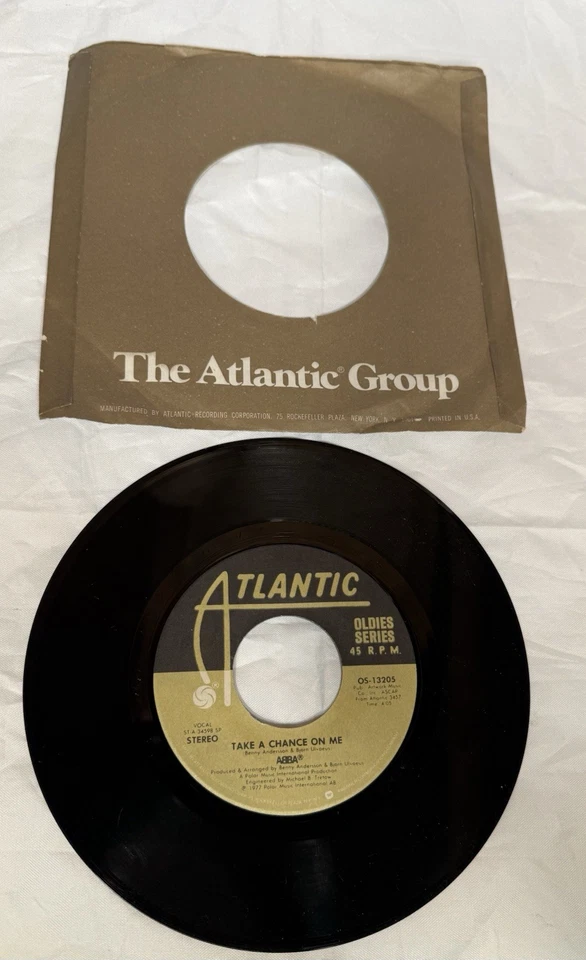 ABBA Take a Chance On Me - The Name of the Game Atlantic OS 13205 Paper sleeve - Image 2 of 4