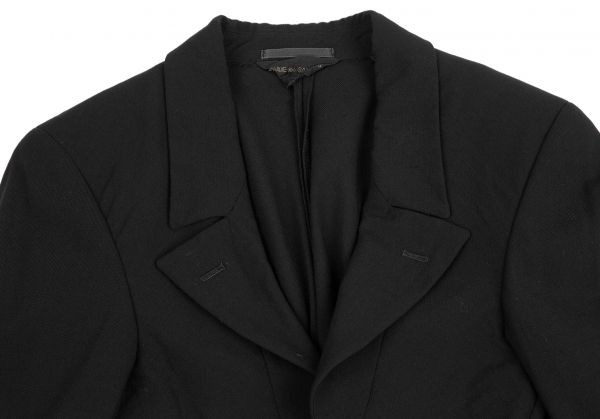 COMME des GARCONS wool buttonless short jacket bl… - image 3