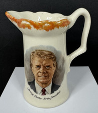Vintage President Jimmy Carter Mini Souvenir Porcelain Pitcher