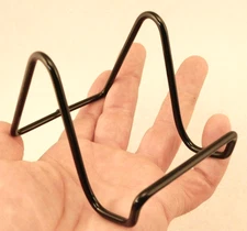 Easel Display Stand Metal Black Color Small Size Vinyl Coated