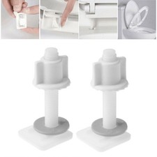 2Pcs Universal Toilet Seat Hinge Repair Kit Bolts Screws and Washers Included