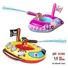 Kids Pool Floats for Toddlers Ages 3-8, Fun Summer Pirate Ship Princess Yacht