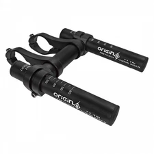 Origin8 Mini Tri Clip-On Aero Bars, Adjustable Alloy 25.4-31.8mm for Road