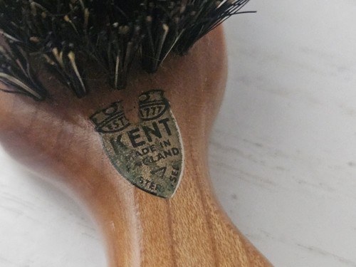 Vintage Kent Of London Globetrotter Brush Real Bristle With Box - Picture 3 of 15