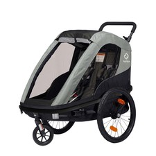 Image of Hamax Avenida Twin Child Cycle Bicycle Bike Trailer Blue