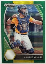 Carter Jensen 2021 Prizm Draft Picks Green Kansas City Royals 1st Rookie Card RC