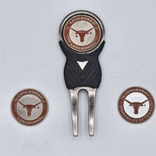 Texas Longhorns Golf Divot Tool w/ 2 Ball Markers Team Golf New Open Box