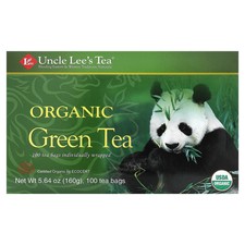 Organic Green Tea, 100 Tea Bags, 5.64 oz (160 g)