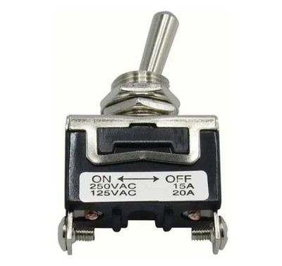 12 x RND Kippschalter, Schraubmontage, Ein-Aus, 1CO, Schraubklemme, 250V AC