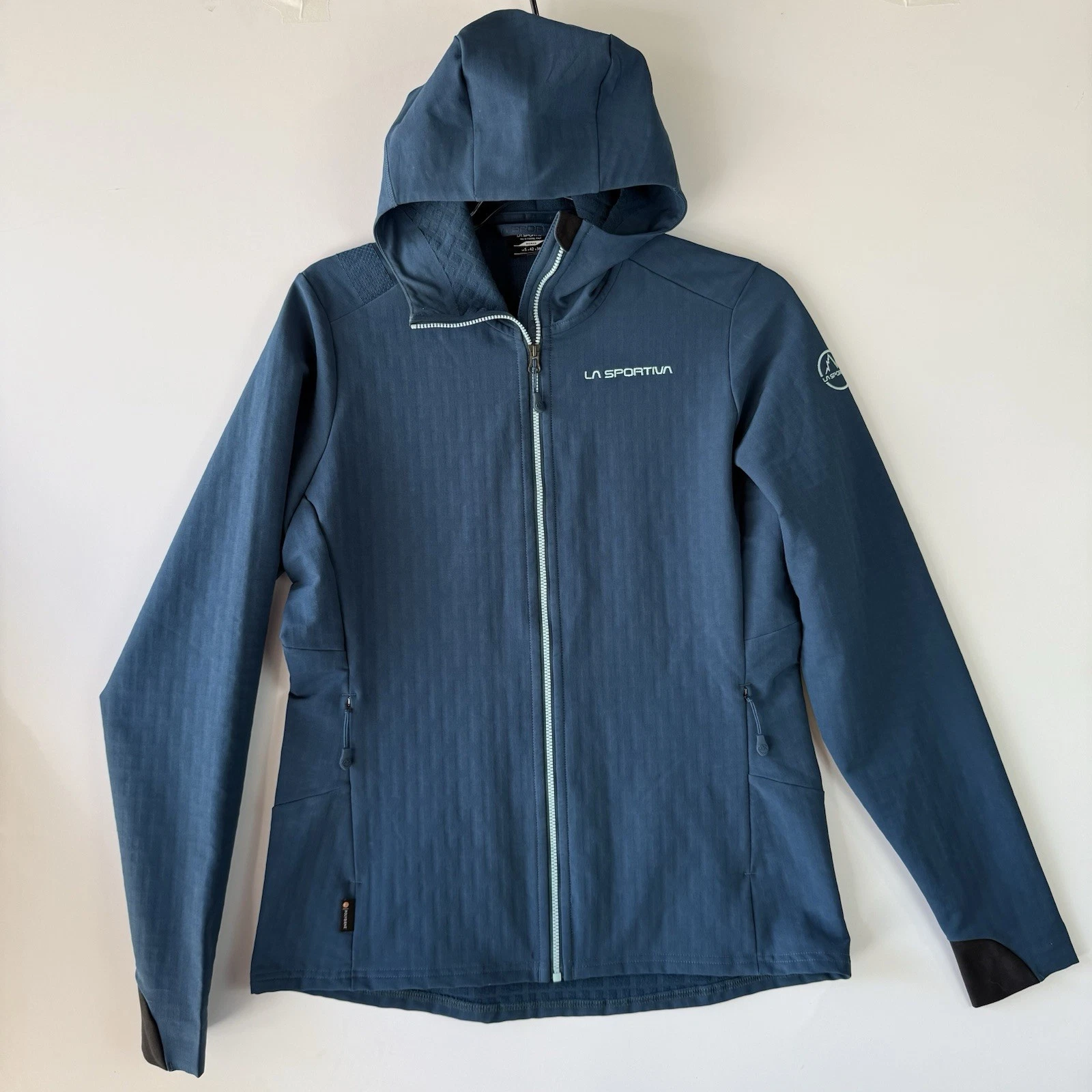 La Sportiva Women’s Descender Storm Jacket Blue size S $199 2023 gorpcore hiking