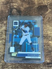 2022 Panini Chronicles Clearly Donruss Mookie Betts Blue /50 LA Dodgers