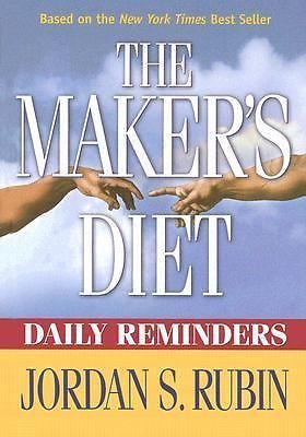 Makers Diet Daily Reminders: Here ar- hardcover, Jordan S Rubin, 1591858690, new