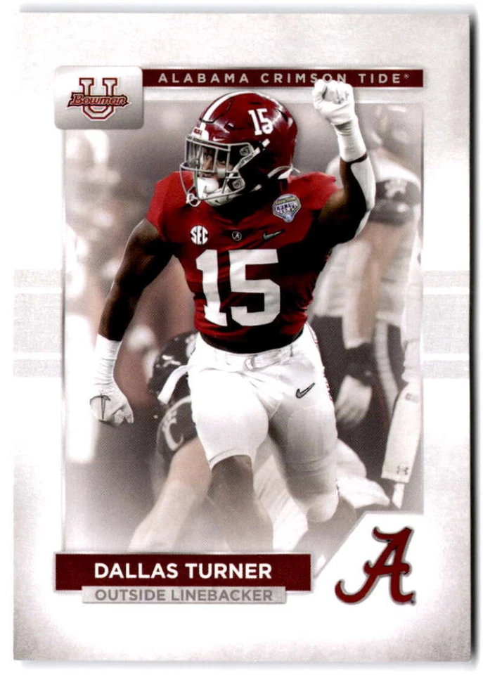 2023 Bowman University Alabama Crimson Tide Dallas Turner #5