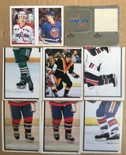 1984-85 O-Pee-Chee Hockey card stickers  Lot of 9, including Mike Bossy  OPC