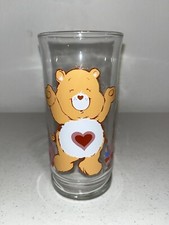 Vintage 1983 Pizza Hut Care Bears Tender Heart Bear Drinking Glass Tumbler