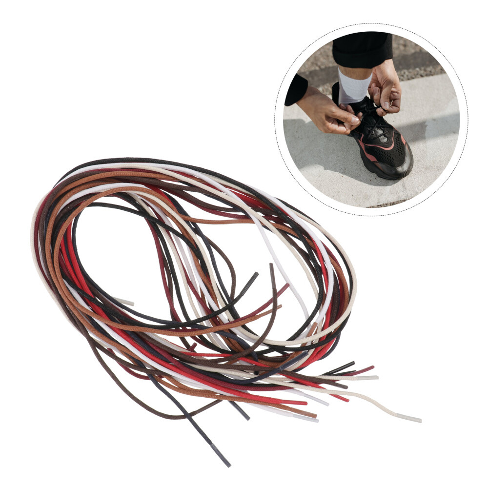 APL 8 paia di lacci per scarpe in cotone cerato lacci per scarpe rotondi stringa per scarpe in cotone