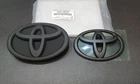 1 PAIR 15CM -13CM  MATT BLACK TOYOTA LOGO EMBLEM BADGE FOR TOYOTA CAMRY 2007-09