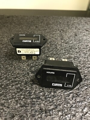 Lot of 2 CURTIS Instruments 700 Series Solid State Digital Hour Meter Counter