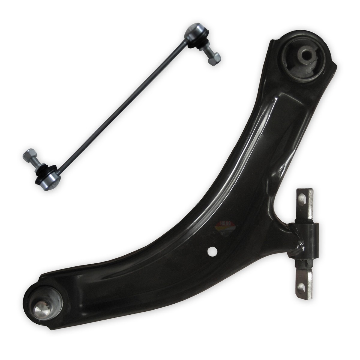 Pair Front Lower Suspension Wishbone Arms For Nissan Qashqai +2 2007-2014 - Includes Ball Joints