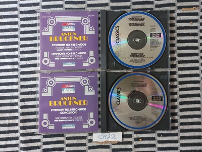 ANTON BRUCKNER CD / 2-DISCS  / SYMPHONY'S NOS. 7 IN E MAJOR & 8 IN C MINOR