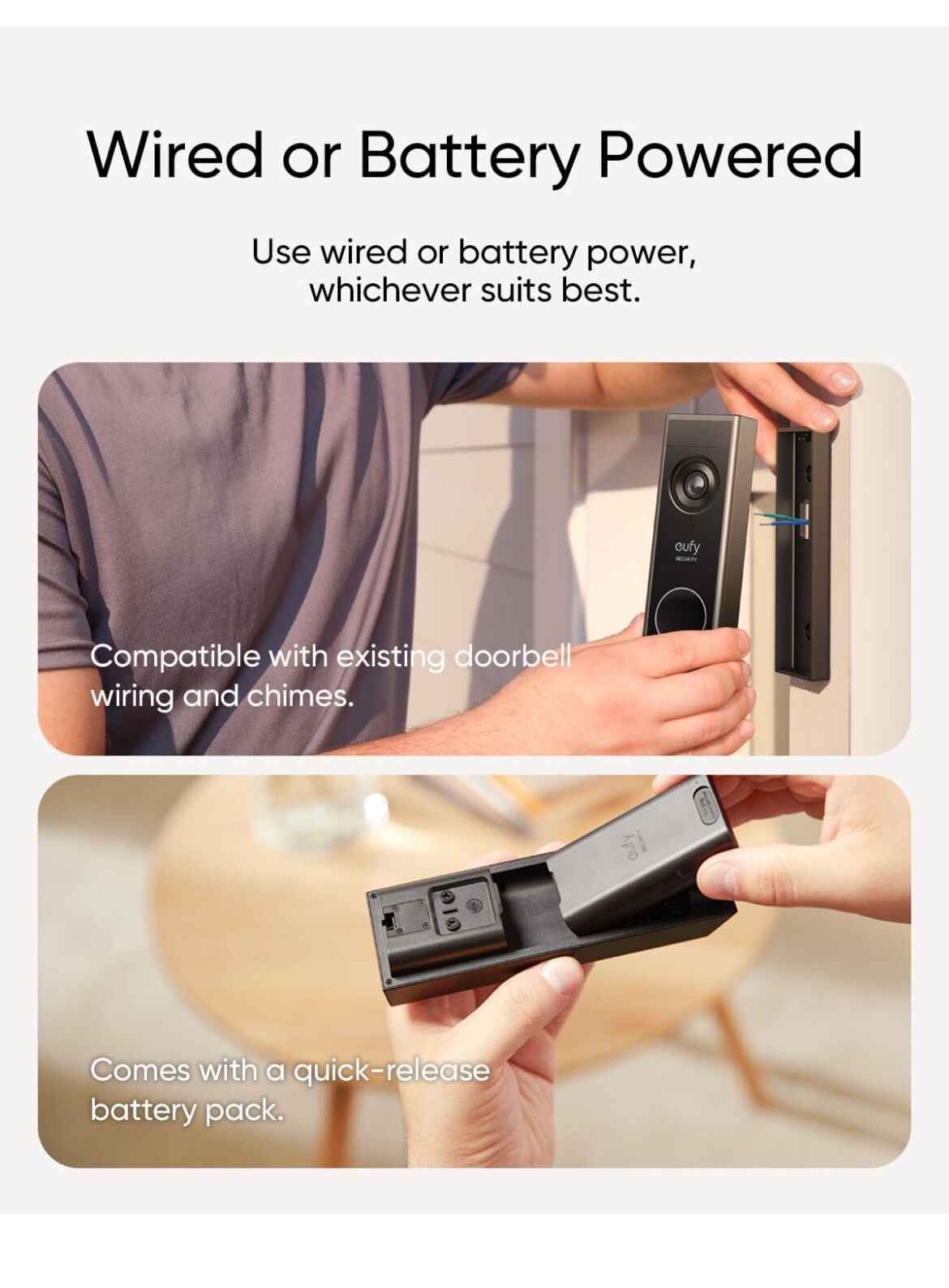 Eufy Security E340 2K Dual Cameras With Delivery Guard Video Wireless