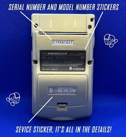 GameBoy Color Pokemon Gold Edition Nintendo System GLASS LENS Game Boy GBC