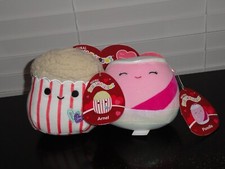 KELLY TOYS/JAZWARES 2024 SQUISHMALLOWS 5" VALENTINES 2-PACK ARNEL  POODLE PLUSH