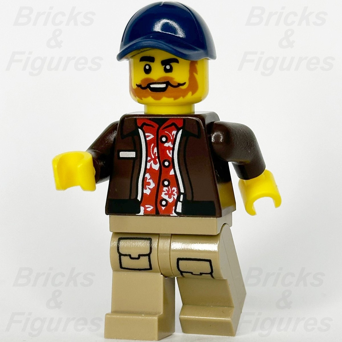 LEGO City Jungle Pilot Minifigure Jacket & Blue Cap Town 60437