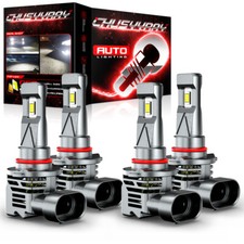 For Honda Accord 2003-2007 LED Headlight 4 Bulbs combo High/Low Beam 9005 9006