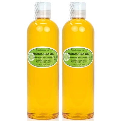 DR. ADORABLE Pure Exotic Maracuja Passion Fruit Oil Organic Cold Pressed 2oz up to gallon