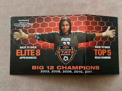 AD FRANCH 2012 Oklahoma State St Women's Soccer Schedule College CSC USA USWNT