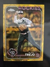 Alan Trejo 2024 Topps Chrome Update Sapphire Gold /50 Rockies