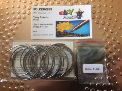 55/45 Tin Lead Solder Soldering Wire .056 Dia - 50'' Inches-''Free Flux'' -See Disc