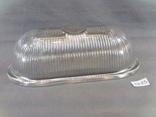 Ancien verre abat jour de lampe de cour, écurie, coursive, extérieure (CV25)