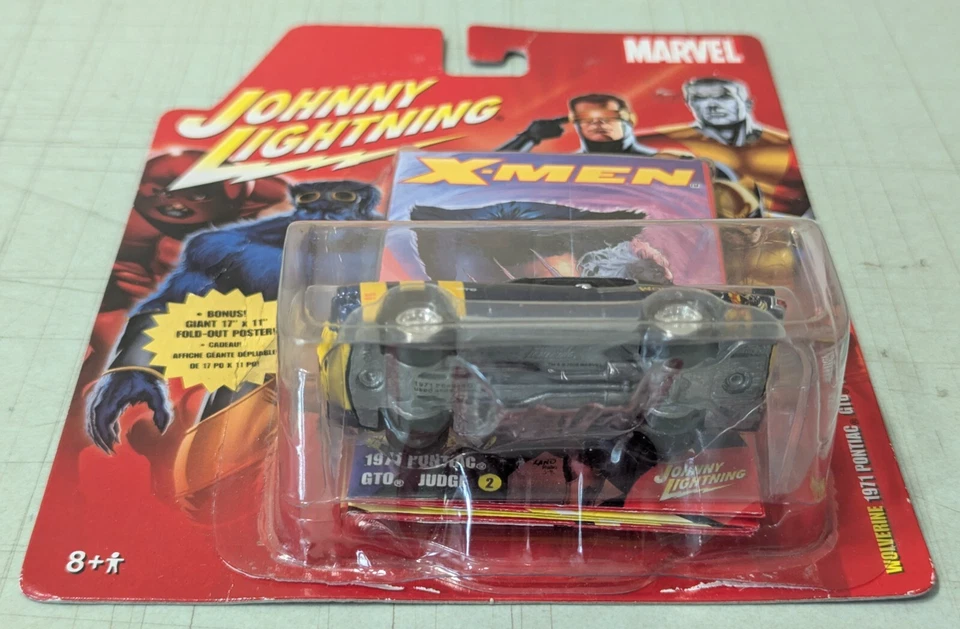 Johnny Lightning X-Men Wolverine 1971 Pontiac GTO Judge NEW Marvel - Image 4 of 4