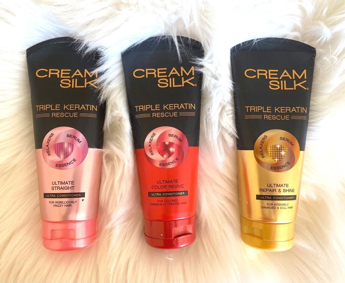 CREAM SILK KERATIN SERUM CONDITIONER 2本 2x Cream Silk Conditioner Triple Keratin Repair ,Shine & 10x