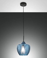 Fabas Luce Pendelleuchte Gallura E27 Ø250Mm Azurblau